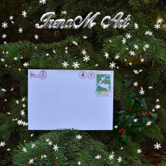 Ръчно изработени изделия от хартия плик за писмо Коледен