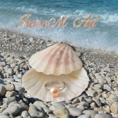 Сладководни култивирани естествени перли Пръстен розова перла
